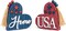 2-Piece 4th of July Table Decorations – Wooden Patriotic Heart Centerpieces, Red, White & Blue Memorial Day & Independence Day Home Decor, 6-Inch